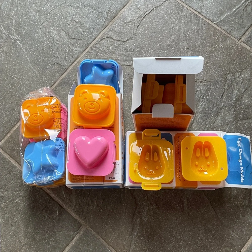 Williams Sonoma Colorful Egg Design Molds